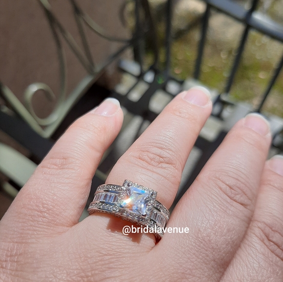 Silver Simulated Diamond Reign in My Heart - Picture 8 of 14